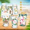48 Pcs Hawaiian Luau Party Disposable Coffee Cups with Lids, 16 oz Summer Paper To Go Coffee Cups, Tropical Floral Hibiscus Palm Tree